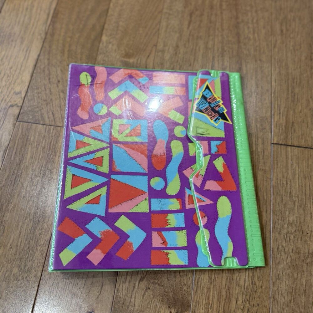 Design Binder Retro Portfolio Folder Retro 1990's Vintage 12”